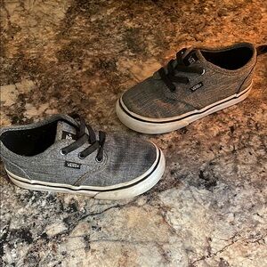 Vans Kids Gray Canvas Sneakers